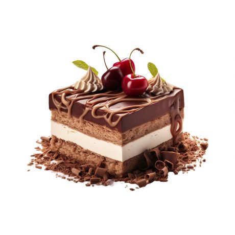 Pastry Choco Cake With Full Of The Fruits